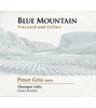 Blue Mountain Vineyard and Cellars Pinot Gris 2016