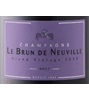 Le Brun de Neuville Grand Vintage Champagne 2008