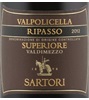 Sartori Vigneti Di Valdimezzo Ripasso Superiore Corvina Rondinella 2007
