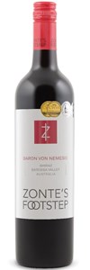 Zonte's Footstep Single Site, Baron Von Nemesis Shiraz 2008