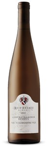 Reif Estate Winery Reserve Gewürztraminer 2015