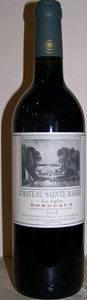 Château Sainte Barbe Les Arglies Blend - Meritage 2008