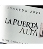 La Puerta Alta Bonarda 2009