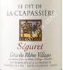 Le Dit De La Clapassière Séguret 2009