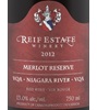 Reif Estate Winery Reserve Merlot 2012