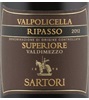 Sartori Valdimezzo Ripasso Valpolicella Superiore 2012