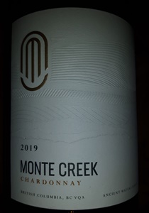 Monte Creek Ranch and Winery Ancient Waters Chardonnay 2019