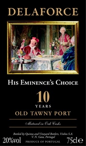 Delaforce His Eminence's Choice 10 Years Old Tawny Port Prod. & Btld. By Quinta And Vineyard Bottlers