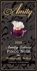 Amity Vineyards Estate Single Vineyard Pinot Noir 2008