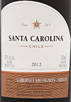 ワイン Santa Carolina Cabernet Sauvignon / Merl Santa Carolina Cabernet Sauvignon Merlot | LCBO