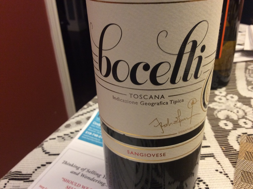 Bocelli Rosso Toscano Sangiovese 2015 Expert Wine Review Natalie Maclean