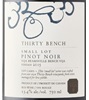 Thirty Bench Small Lot Pinot Noir 2015