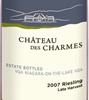 Château des Charmes Late Harvest Estate Btld. Riesling 2008