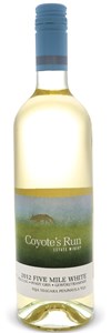 Coyote's Run Estate Winery Five Mile Riesling Pinot Blanc Gewurztraminer 2010