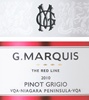 G. Marquis Vineyards The Red Line Pinot Grigio 2010