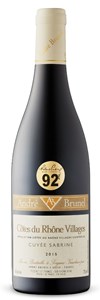 André Brunel Cuvée Sabrine Côtes du Rhône-Villages Cuvee Sabrine 2015