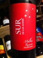 Sur de los Andes Reserva Malbec 2007