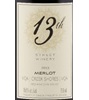 13th Street Winery Merlot 2013