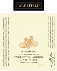 Wakefield St. Andrews Cabernet Sauvignon 2014