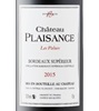 Château Plaisance Les Palues 2015