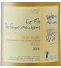 Le Fils des Gras Moutons Muscadet Sèvre-et-Maine Sur Lie 2018