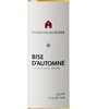 Domaine du Ridge Bise d'Automne Vidal Vendanges Tardives 2013
