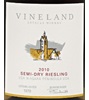 Vineland Estates Winery Semi-Dry Riesling 2013