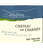 Château des Charmes Estate Bottled Old Vines Pinot Noir 2007