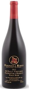 Peninsula Ridge Estates Winery Mcnally Vineyards Proprietor's Reserve Pinot Noir 2012