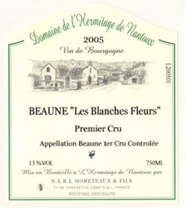 Domaine De Hermitage De Nantoux Beaune Les Blanches Fleurs 1Er Cru 2011