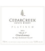 CedarCreek Estate Winery Platinum Chardonnay 2011
