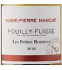 Marie-Pierre Manciat Les Petites Bruyères Pouilly-Fuissé 2016