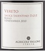 Vallone Vereto Salice Salentino 2010