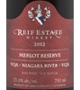 Reif Estate Winery Reserve Merlot 2013
