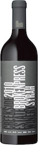 Creekside Estate Winery Broken Press Queenston Road Vineyard Syrah 2010