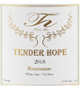 Tender Hope Winery Columbia Valley Roussanne 2017