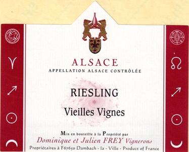 Domaine Frey Charles & Dominique Vieilles Vignes Dominique Et Julien Frey Vignerons Riesling 2009