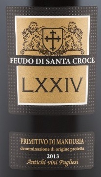 Feudo Di Santa Croce Lxxivi Primitivo 2013 Expert Wine Review: Natalie