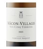 Famille Paquet Nos Cinq Terroirs Mâcon-Villages 2023