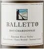 Balletto Estate Grown Estate Bottled Chardonnay 2015
