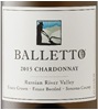 Balletto Estate Grown Estate Bottled Chardonnay 2015