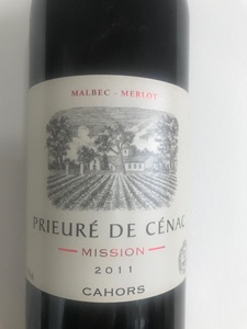 Prieuré De Cénac Mission Malbec Merlot 2011